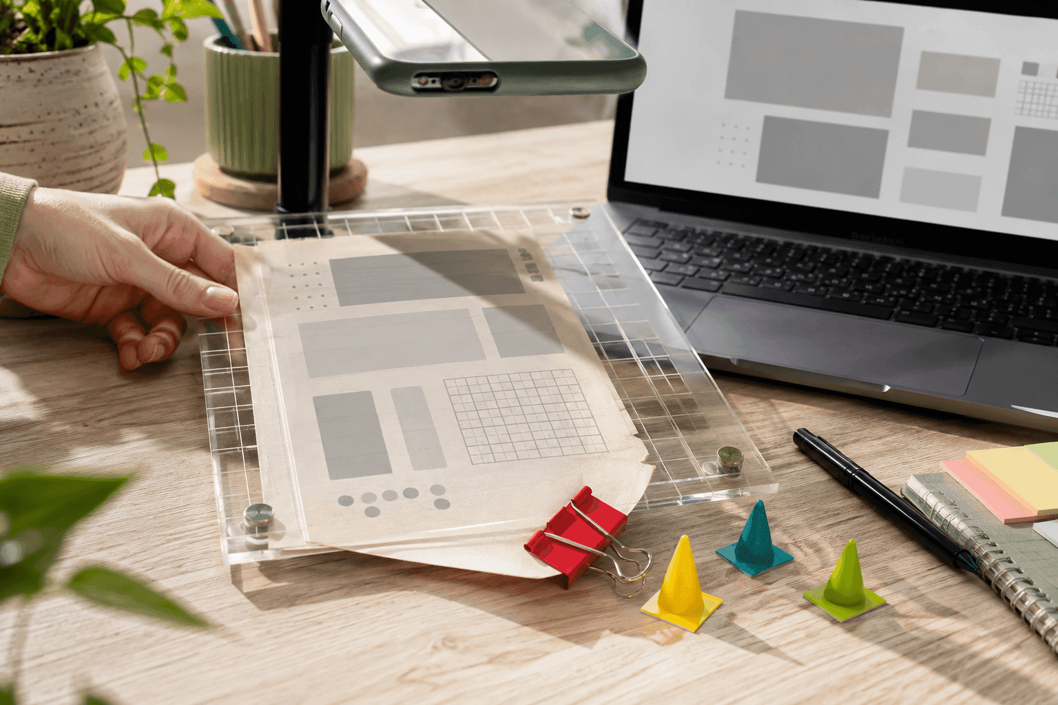 بررسی صافبودن صفحه و کیفیت ثبت عکس پیش از تبدیل PDF یا تصویر به جزوه