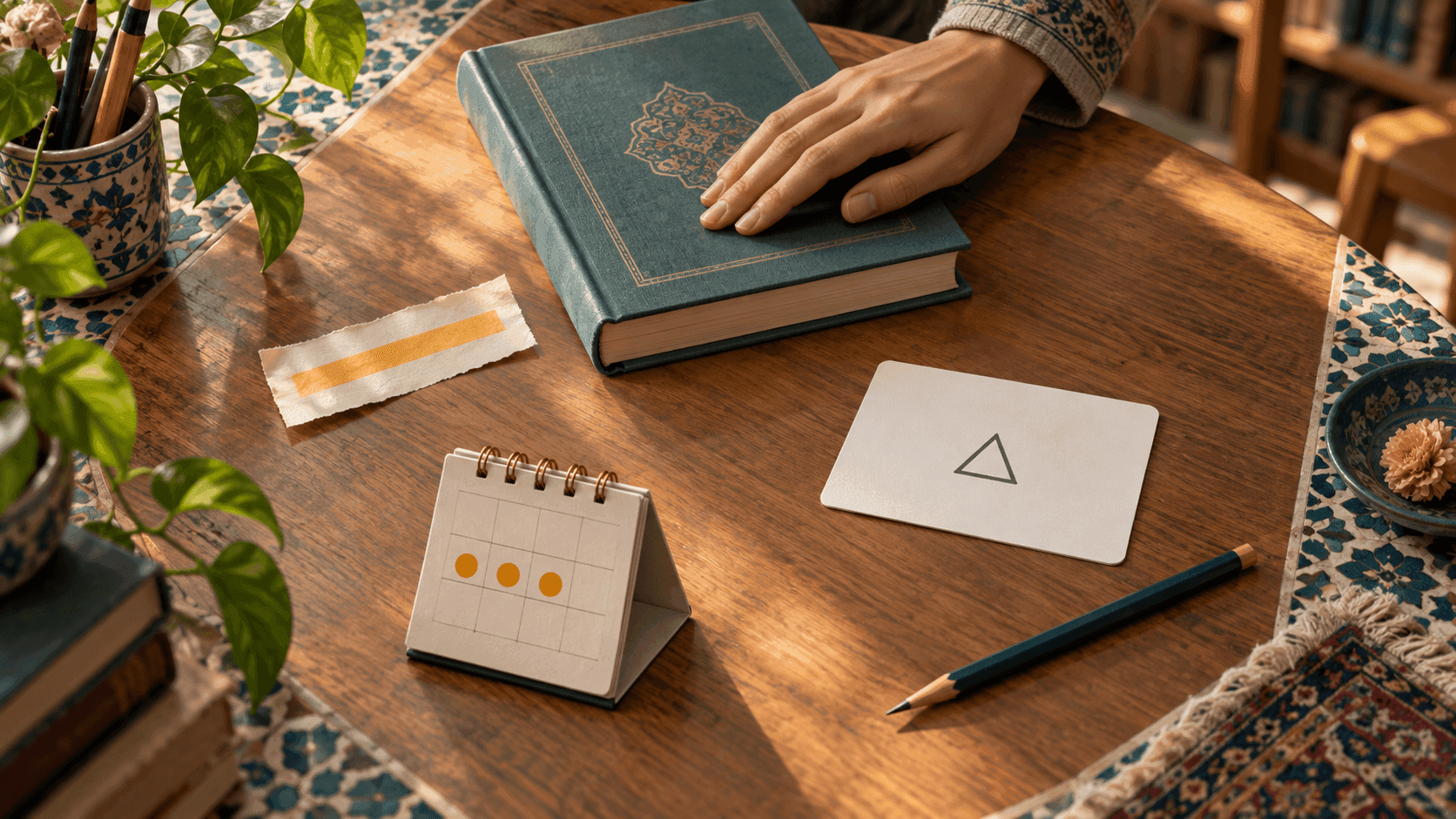 چرخهٔ تبدیل نوار هایلایت به کتاب بسته، سؤال و مرور فاصلهدار